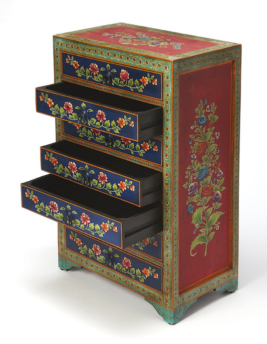 Butler Specialty Company - Artifacts - Zara Hand Painted Chest, Multi-Color - 5366290