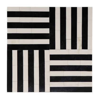 Butler Specialty Company - Zuri 15 in. W Square Bone In-Lay Low Bunching Table, Black and White - 5837318 View 4