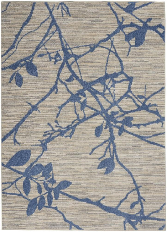 Calvin Klein Home - River Flow Area Rug - 53in x 73in Beige/Navy - RFV03-99446842503_CLOSEOUT veiw 1