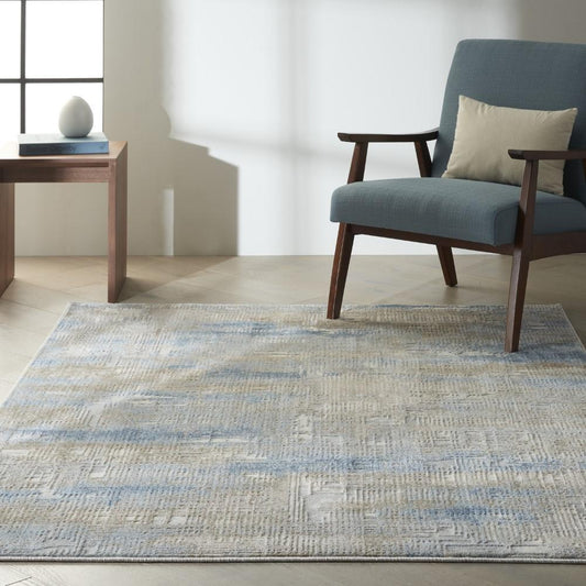 Calvin Klein Home - Rush Area Rug - 6 x 9 Blue/Beige - CK951-99446784094 veiw 2