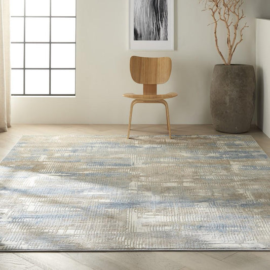 Calvin Klein Home - Rush Area Rug - 7 x 10 Blue/Beige - CK951-99446818836 veiw 2