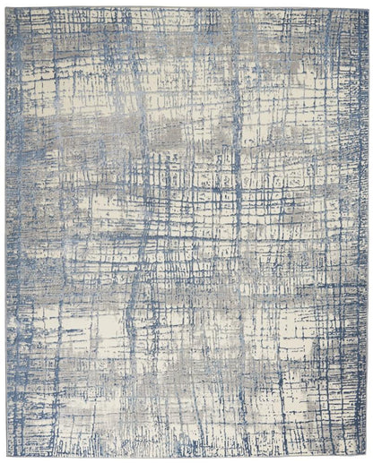 Calvin Klein Home - Rush Area Rug - 9 x 12 Ivory Blue - CK950-99446818478 veiw 1