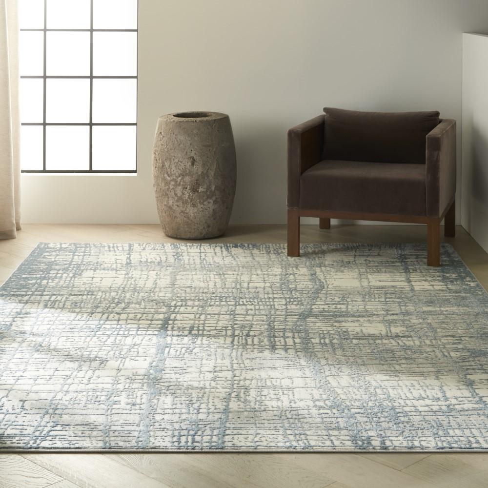 Calvin Klein Home - Rush Area Rug - 9 x 12 Ivory Blue - CK950-99446818478 veiw 2