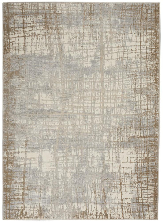 Calvin Klein Home - Rush Area Rug - 4 x 6 Ivory/Taupe - CK950-99446818584 veiw 1