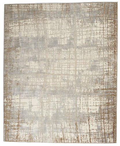 Calvin Klein Home - Rush Area Rug - 9 x 12 Ivory/Taupe - CK950-99446818652 veiw 1