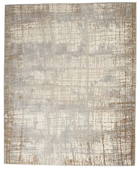 Calvin Klein Home - Rush Area Rug - 9 x 12 Ivory/Taupe - CK950-99446818652 veiw 1