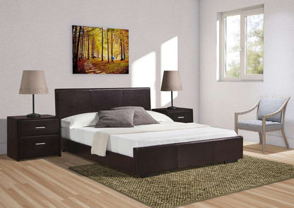 Camden Isle - Abbey Full Platform Brown Bed - 102031 veiw 6