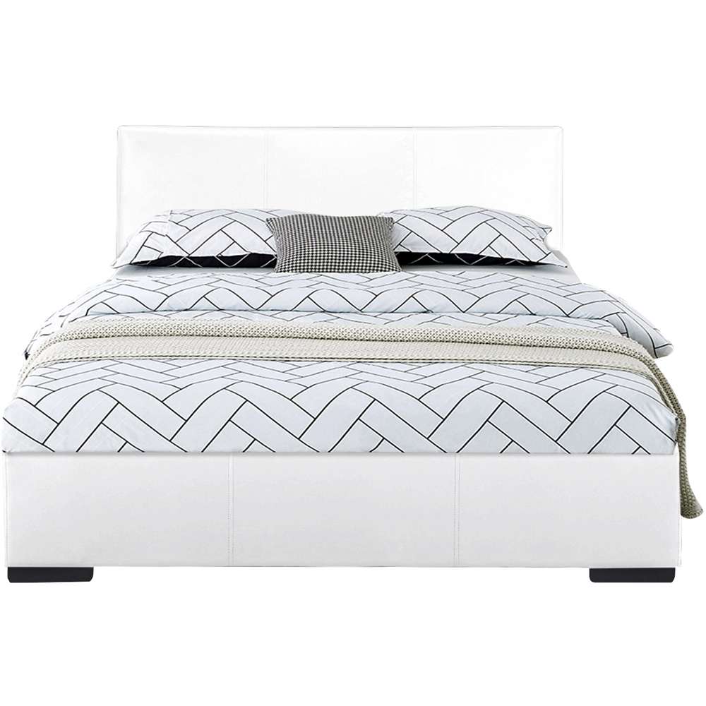 Camden Isle - Abbey Queen Platform White Bed - 102232 veiw 1