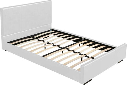 Camden Isle - Abbey Queen Platform White Bed - 102232 veiw 3