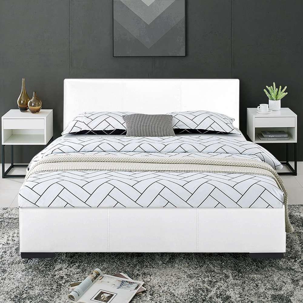 Camden Isle - Abbey Queen Platform White Bed - 102232 veiw 5