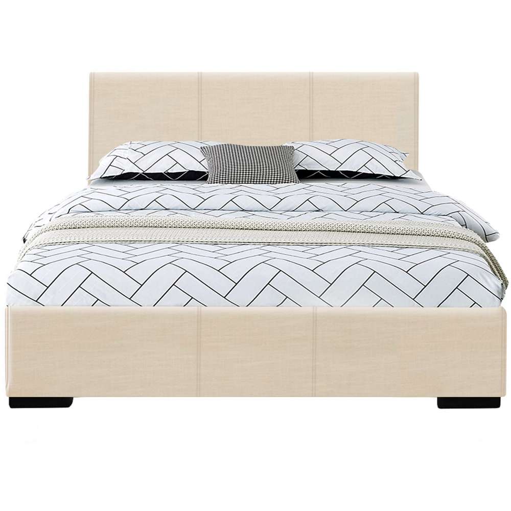 Camden Isle - Abbey Twin Platform Beige Bed - 102430 veiw 1