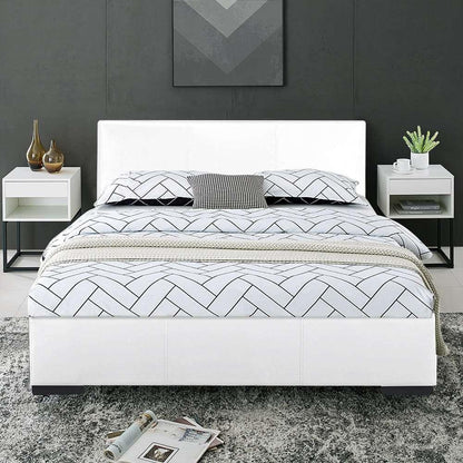 Camden Isle - Abbey Twin Platform White Bed - 102230 veiw 5