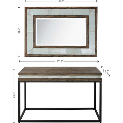 Camden Isle - Bailey Wall Mirror and Console Table - 86639 veiw 7