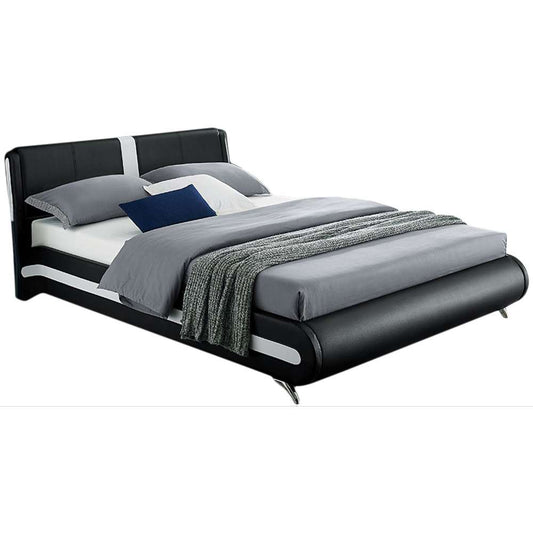 Camden Isle - Carlton Black Platform Queen Bed - 212332 veiw 2