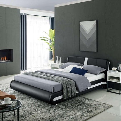 Camden Isle - Carlton Black Platform Queen Bed - 212332 veiw 6