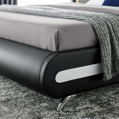 Camden Isle - Carlton Platform Bed, King, Black with 2 Nightstands - 212335 veiw 7