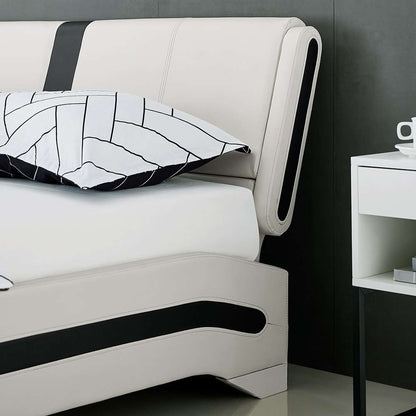 Camden Isle - Carlton Platform Bed, King, White with 2 Nightstands - 212235 veiw 8
