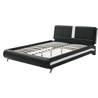 Camden Isle - Carlton Platform Bed, Queen, Black with 2 Nightstands - 212334 veiw 6
