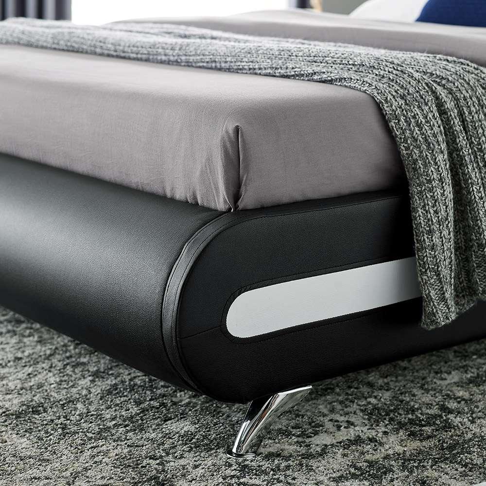 Camden Isle - Carlton Platform Bed, Queen, Black with 2 Nightstands - 212334 veiw 7