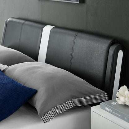 Camden Isle - Carlton Platform Bed, Queen, Black with 2 Nightstands - 212334 veiw 8