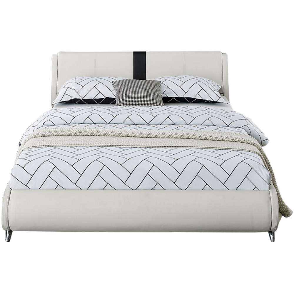 Camden Isle - Carlton White Platform Queen Bed - 212232 veiw 1