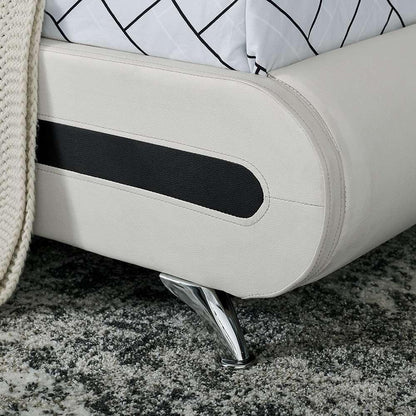 Camden Isle - Carlton White Platform Queen Bed - 212232 veiw 6