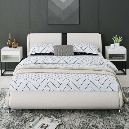 Camden Isle - Carlton White Platform Queen Bed - 212232 veiw 8