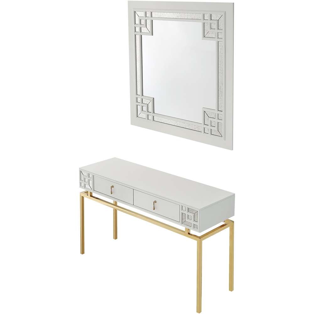 Camden Isle - Dynasty Wall Mirror and Console Table - 86627 veiw 3