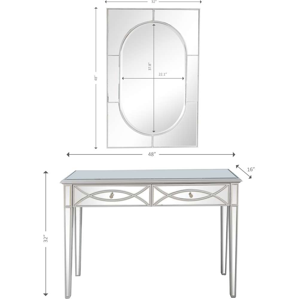 Camden Isle - Helena Wall Mirror and Console - 86437 veiw 9