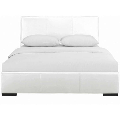 Camden Isle - Hindes Full White Upholstered Platform Bed - 86472 veiw 1