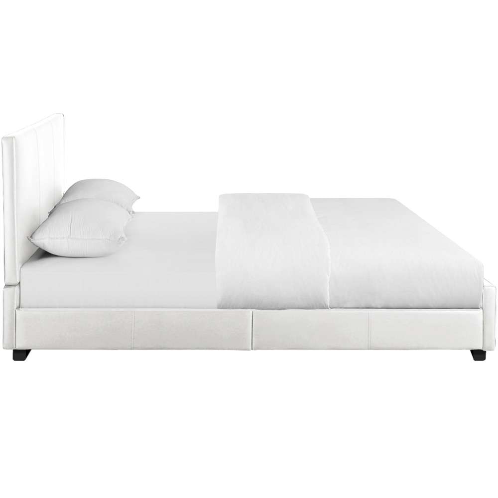 Camden Isle - Hindes Full White Upholstered Platform Bed - 86472 veiw 3
