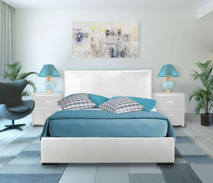 Camden Isle - Hindes Full White Upholstered Platform Bed - 86472 veiw 4