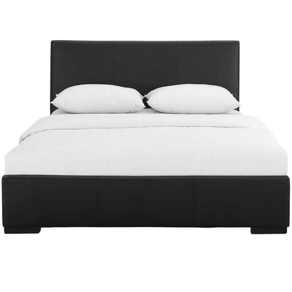 Camden Isle - Hindes Queen Black Upholstered Platform Bed - 86340 veiw 1