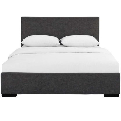 Camden Isle - Hindes Queen Grey Upholstered Platform Bed - 86342 veiw 1