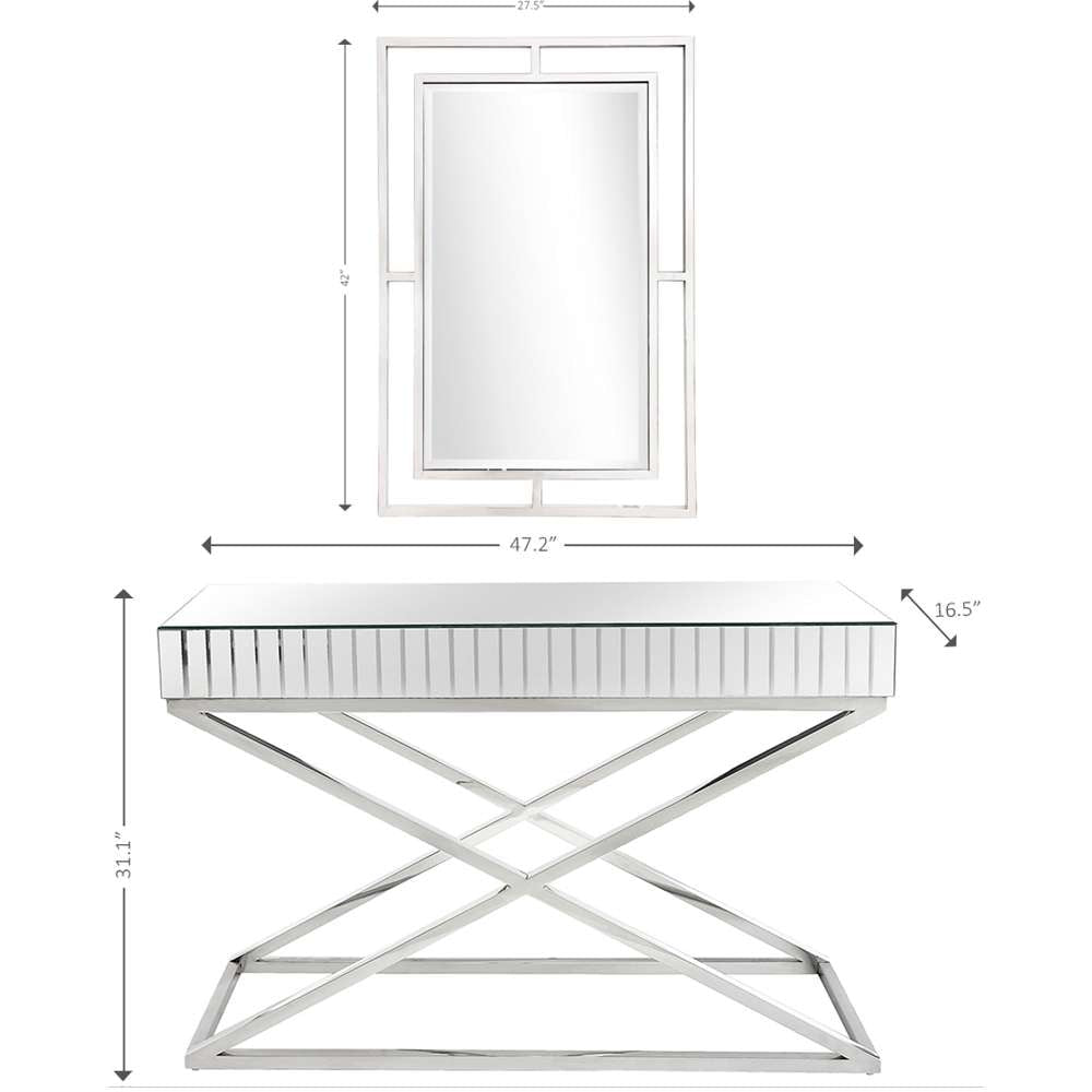 Camden Isle - Kinney Wall Mirror and Console Table - 86531 veiw 9