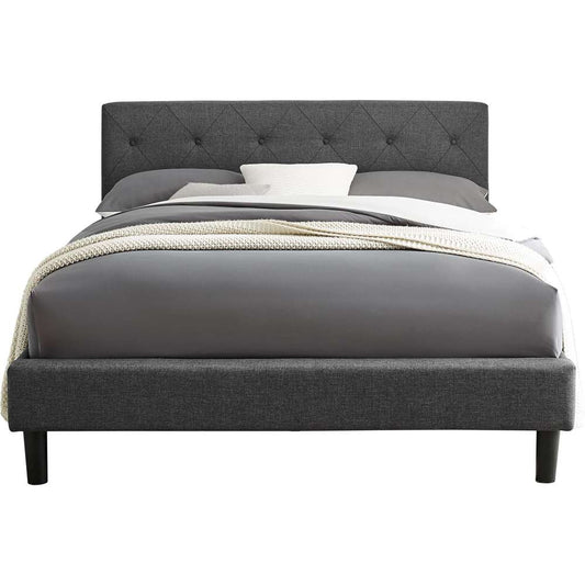 Camden Isle - Monticello Gray Platform Queen Bed - 242332 veiw 1