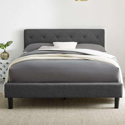 Camden Isle - Monticello Gray Platform Queen Bed - 242332 veiw 8