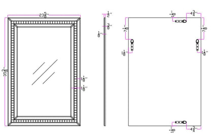Camden Isle - Mosaic Tiled Frame Mirror - 86303 veiw 5