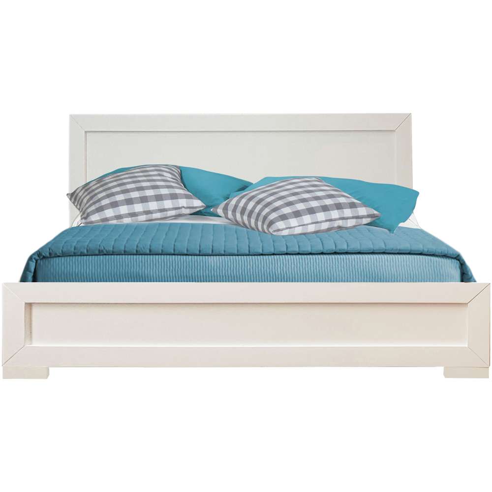 Camden Isle - Oxford King Platform White Bed - 112433 veiw 1