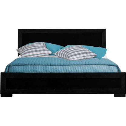 Camden Isle - Oxford Queen Platform Black Bed - 112132 veiw 1