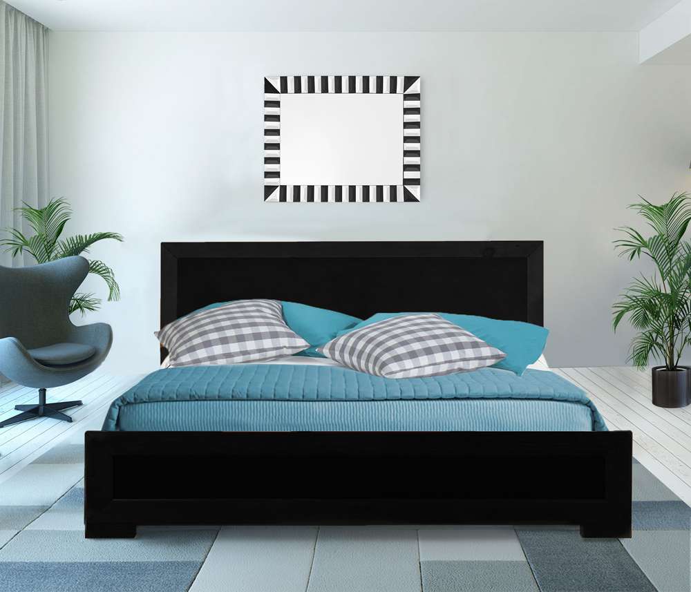 Camden Isle - Oxford Queen Platform Black Bed - 112132 veiw 3