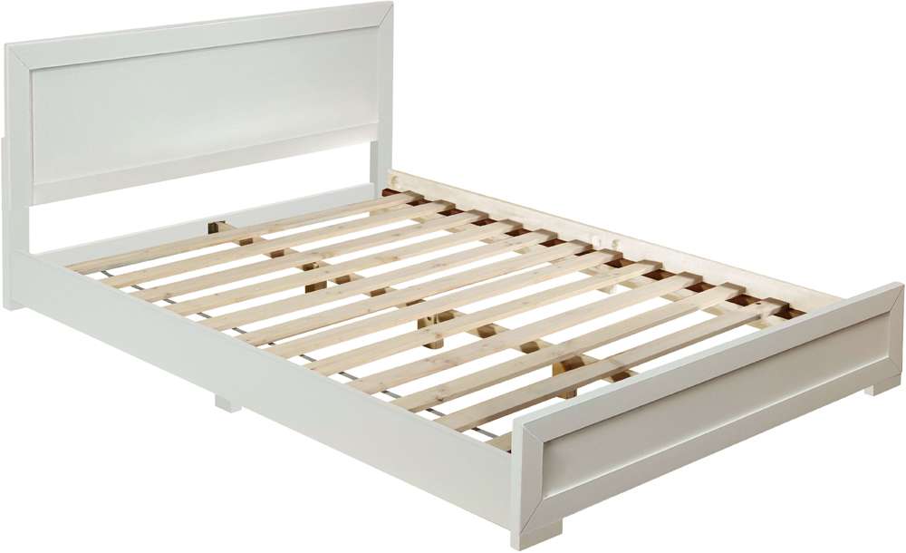 Camden Isle - Oxford Queen Platform White Bed - 112432 veiw 2