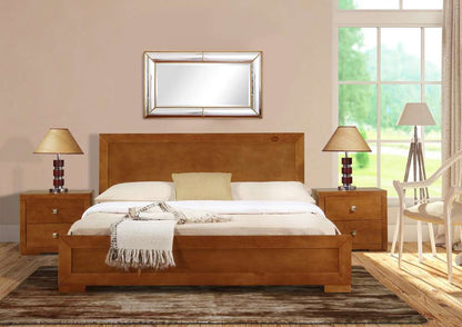 Camden Isle - Trent  Wooden Full Platform Bed in Oak - 87000 veiw 3