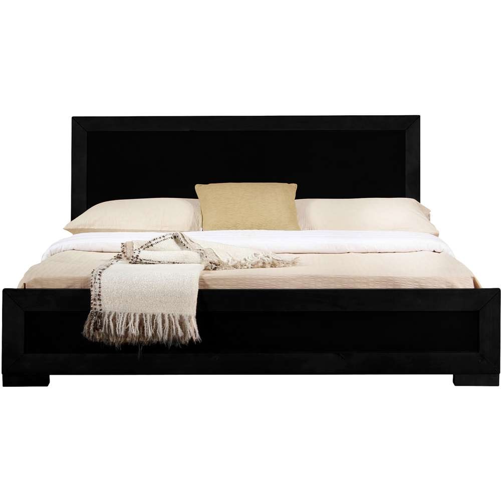 Camden Isle - Trent Wooden Platform Bed in Black, Full with 1 Nightstand - 312131 veiw 3