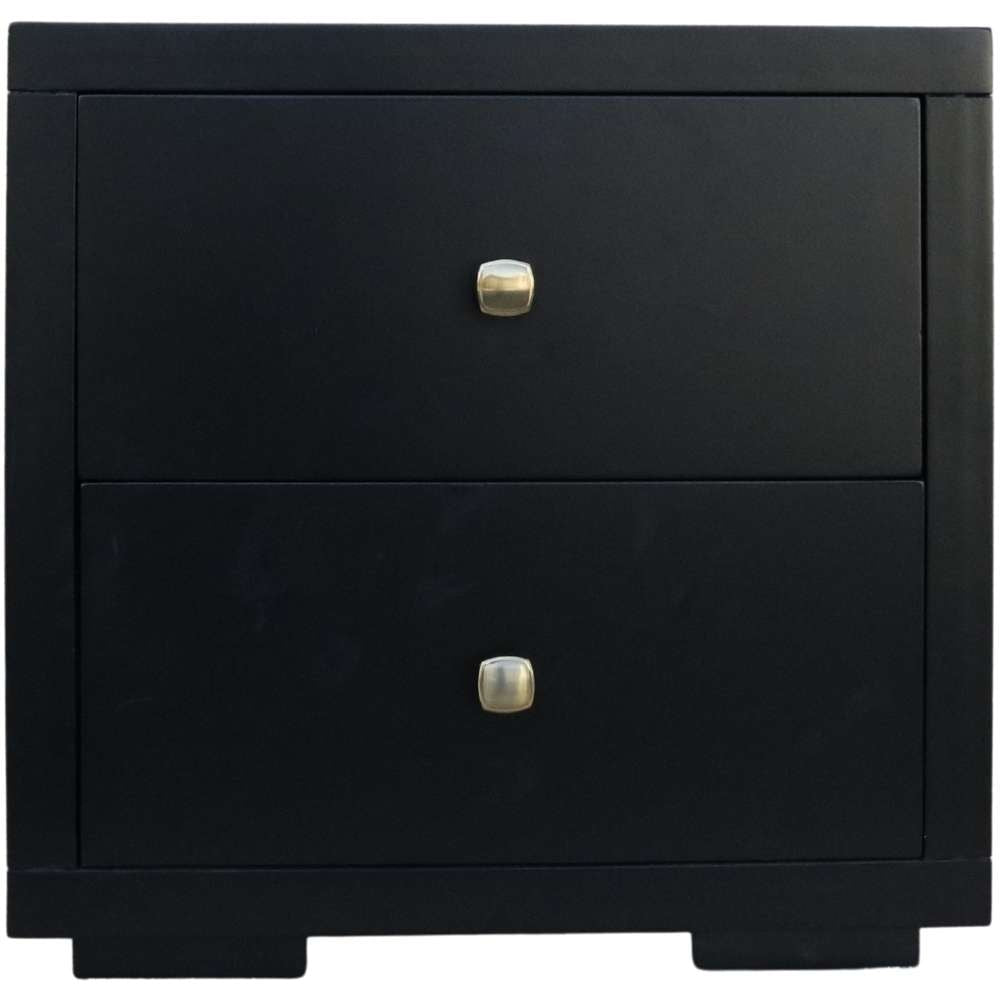 Camden Isle - Trent Wooden Platform Bed in Black, Full with 1 Nightstand - 312131 veiw 5