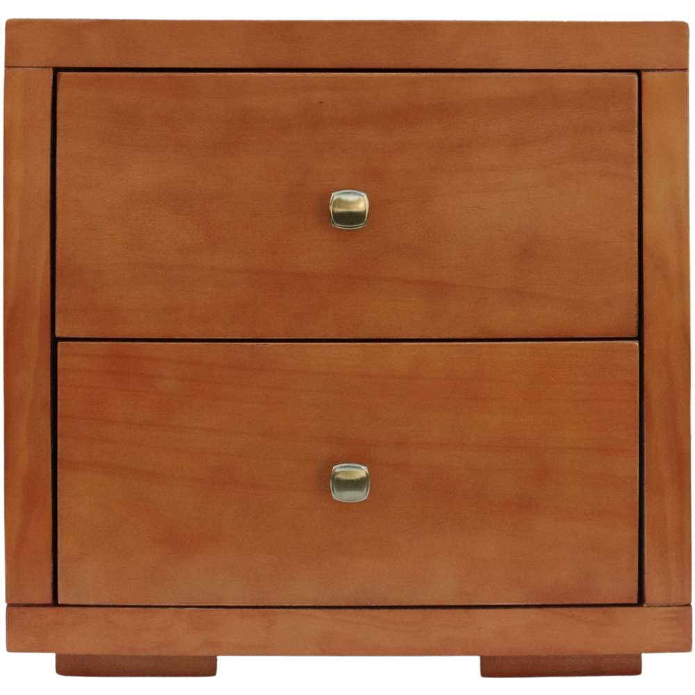 Camden Isle - Trent Wooden Platform Bed in Cherry, Queen with 2 Nightstands - 312732 veiw 5