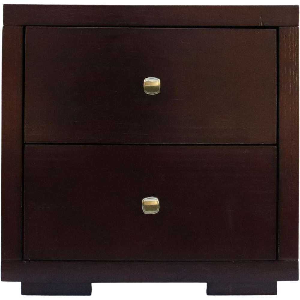 Camden Isle - Trent Wooden Platform Bed in Espresso, Queen with 2 Nightstands - 313032 veiw 4