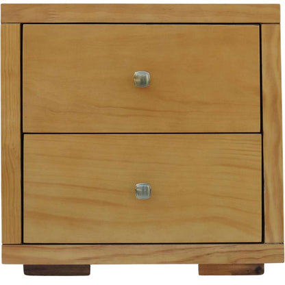 Camden Isle - Trent Wooden Platform Bed in Oak, King with 2 Nightstands - 312633 veiw 5