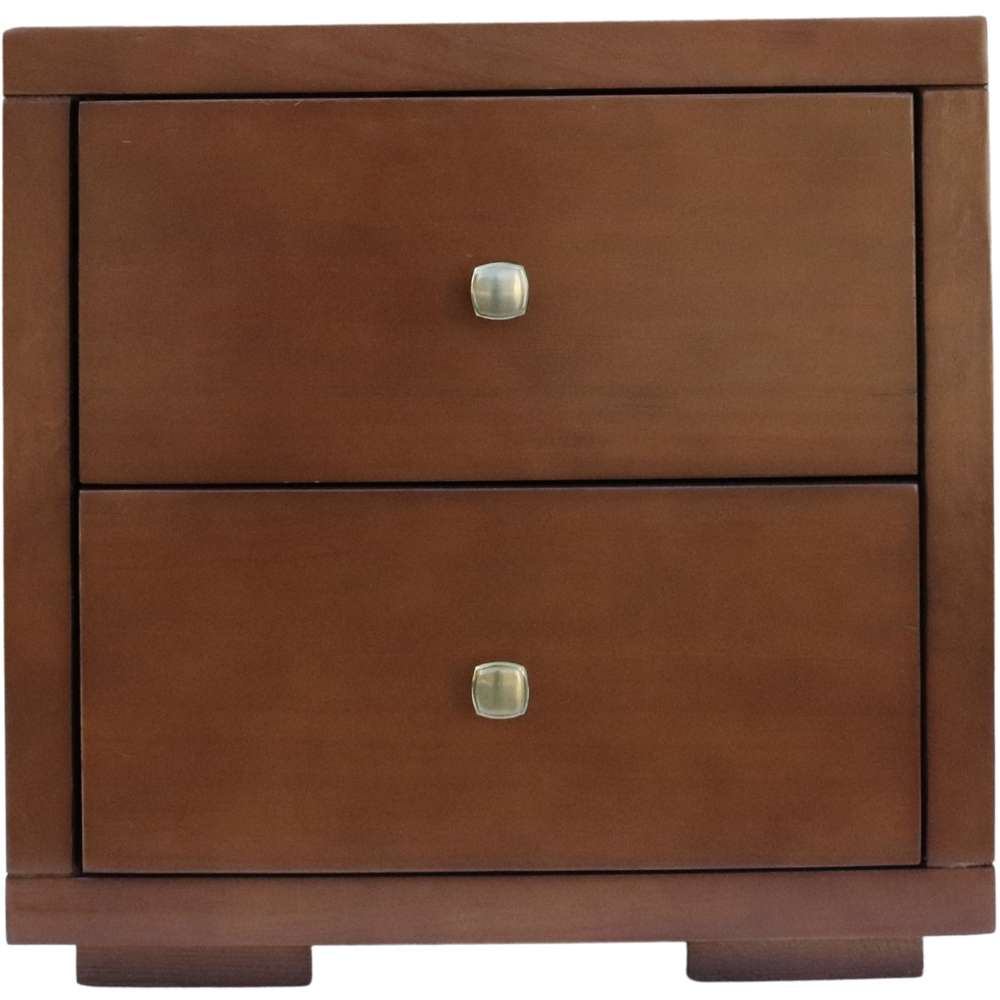 Camden Isle - Trent Wooden Platform Bed in Walnut, Queen with 2 Nightstands - 312532 veiw 5