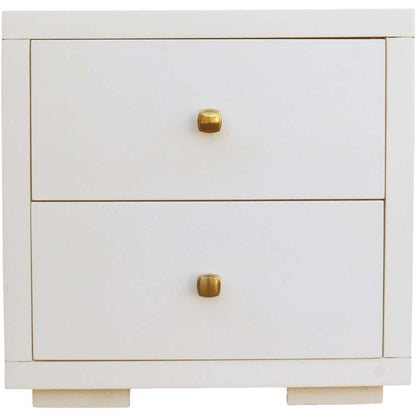 Camden Isle - Trent Wooden Platform Bed in White, Full with 1 Nightstand - 312431 veiw 5